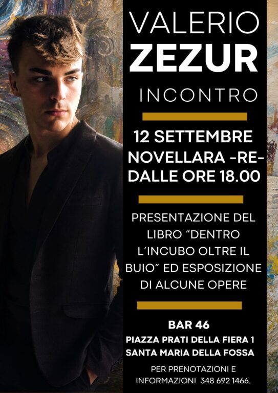 Valerio Zezur a Novellara. Appuntamento al Bar 46