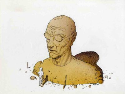 Moebius_Autoritratto_Trait_de_génie © Moebius Production