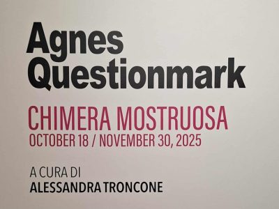 Agnes Questionmark inaugura la Whitespace Projects/Napoli