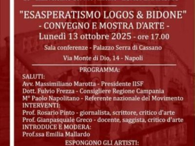Esasperatismo_locandina del convegno 13 ottobre