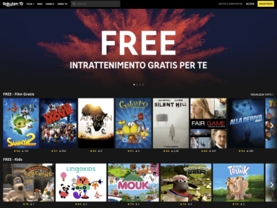 Il grande cinema gratis a casa è solo su Rakuten TV