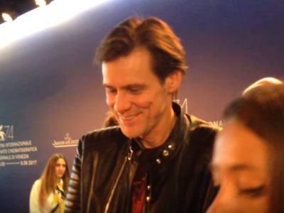 Jim Carrey at Venice 74