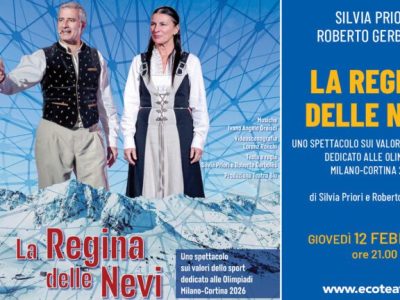 La regina delle nevi – Spettacolo teatrale dedicato a Deborah Compagnoni e alle Olimpiadi Invernali 2026 un mix di prosa, musica e proiezioni