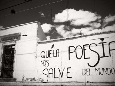 que la poesias nos salve del mundo