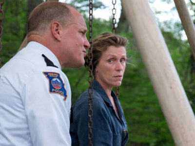 Frances McDormand e Woody Harrelson in Tre manifesti a Ebbing, Missouri